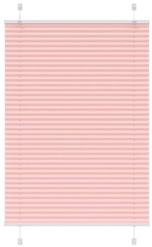 vidaXL Plissee Rosa 95x150 cm Stoffbreite 94,4 cm Polyester