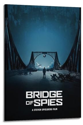 DKWNNZMW Poster de film Bridge of Spies - Peinture sur toile - Impression d'art moderne pour chambre à coucher - 60 x 90 cm