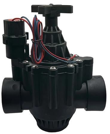 TZZVFRCR Elettrovalvola for Acqua da 1-1/2 2 con Regolazione del Flusso 220V 12V 24V Elettrovalvole normalmente Chiuse for irrigazione da Giardino(110VAC,1.5 inch)