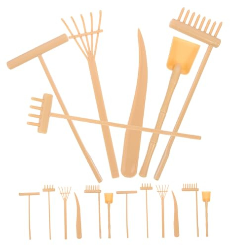 Beaupretty 3ensemble Mini-râteaux Accessoires De Jardin Zen Râteau pour Bac à Sable Zen