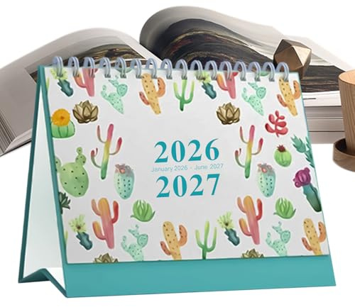 Bürokalender 2026, dickes Papier, 18 Monate | Ästhetischer Bürokalender 2026 – 2027, für Zuhause und Schule, akademischer Terminplaner, Stundenplanung, Lehrer, und