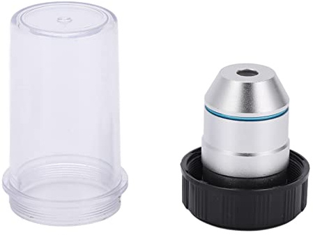 Tbest Lentille D'objectif de Microscope 195 Achromatique, Faible Puissance, Filetage RMS 202mm, adapté aux Produits Biologiques
