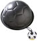 Birkmann, Motivbackform, Fußball, 3D Backform aus Karbonstahl, Ø 22,5 cm, mit Antihaftbeschichtung, Grau, Temperaturbeständig bis 230 °C, mit Rezeptidee, 212220