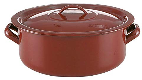 Quid Clasico Esmalte Cacerola Acero Esmaltado 20cm - 2,8l Acero Carbonatado Apto Vitrocerámica Apto Inducción Antiadherente