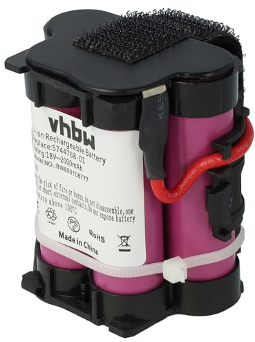 vhbw Akku kompatibel mit Husqvarna Automower 105 | 308x, 305, 308 Rasenroboter - Zubehör, Ersatzakku (2000mAh, 18V, Li-Ion)