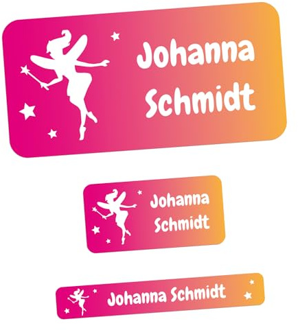 foliado® kids Namensaufkleber SET Kinder personalisierte Klebeetiketten 3 Größen - 12 Motive zur Auswahl Sticker Namensetikett Schule Kita Kindergarten wasserfest (165 Stück) APD-023