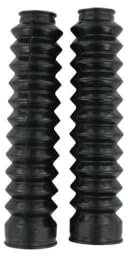 Faltenbalg Gabel Mofa schwarz d.27-45mm L.210mm (x2)