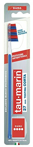 Tau-marin Professional 27 Spazzolino Setole Dure con Antibatterico, 1pezzo