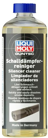 WOL 24395 GUNTEC Silencer Cleaner 500ml Non Corrosive Smoke Deposit Remover Additive Treatment