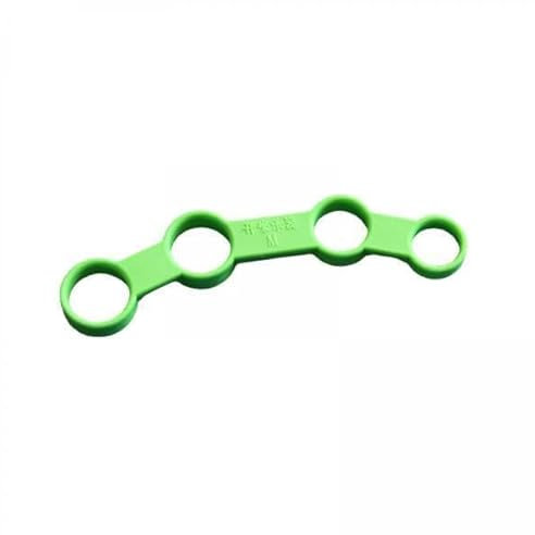 Aymzbd 5X Finger Expander Übung Fingerstrecker Stärker Widerstandstrainingsbänder Gitarren Fingergeschwindigkeitssystem Krafttrainer für Das Bassspielen