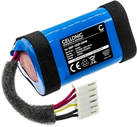 CELLONIC Akku für Lautsprecher Kompatibel mit JBL Charge Essential 2, GSP-1S3P-CH40 - (7800mAh, 3.7V)