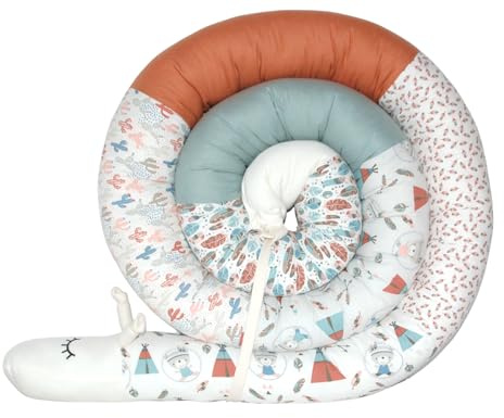 Bettschlange/Bettschnecke XXL *** Länge 250cm** Stillkissen, Seitenschläferkissen** (Indianer)