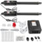 VEVOR Apricancello a Doppia Battente, Apricancello Automatico, Kit Completo Remoto, Apricancello Doppio, Carichi Pesanti Fino a 399,16 kg, Cancello Lungo 457 mm, Apricancello Alimentato a CA 80W