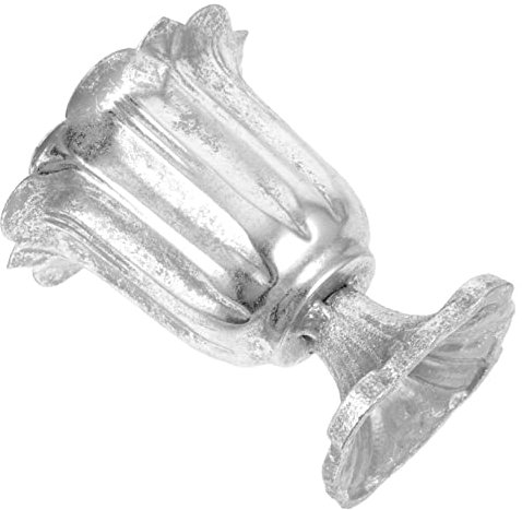 HOLIDYOYO Cast Iron Base Flower Pot Vintage Garden Decor Perfect for Porch Front Door Balcony