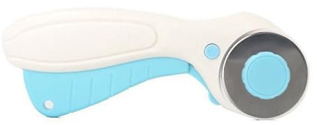 Precisions - Cortador giratorio de tela de 45 mm con mango ergonómico y bloqueo para edredones y artesanos, cortador ergonómico