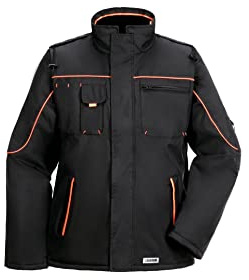 Planam 3535 Wetterjacke, schwarz/orange, XXL