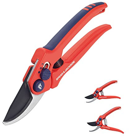 Spear & Jackson 6559BS Razorsharp Adjustable Bypass Secateurs, Blue