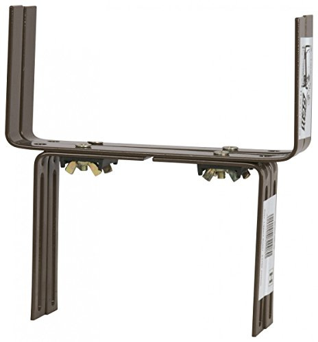 geli Thermo Plastic 3981200008 Halter in H - Form für Blumenkasten, Braun