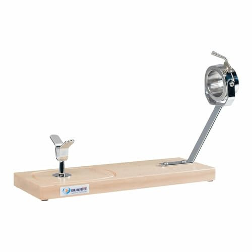 Schinkenhalter Drehbar Buchenholz Langes Brett Buarfe Tabakfarben