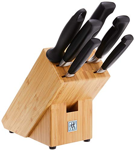 Zwilling 35068-003-0 Messerblock vier Sterne, Edelstahl, Silber/Schwarz, 38 x 28 x 28 cm, 7 Einheiten