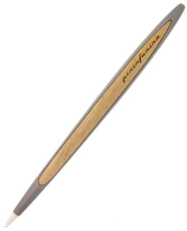 Pininfarina Cambiano Classic Ethergraf Alum | Instrumento de Escritura | Italia | Cuerpo en Aluminio con Detalles y Base en Pura Madera de Nogal | Regalo Objeto de Decoración