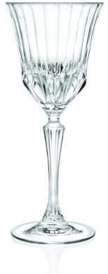 RCR Cristalleria Italiana S.p.a. Linea Adagio | Calici da Acqua Vino Rosso e Bianco in Vetro Bicchieri Moderni Set 6 Biccheri di Cristallo da 28 Cl