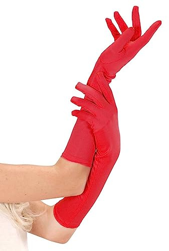 DEGUISE TOI KULTFAKTOR GmbH Satin Handschuhe lang rot Einheitsgröße
