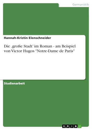Die ‚große Stadt’ im Roman - am Beispiel von Victor Hugos Notre-Dame de Paris