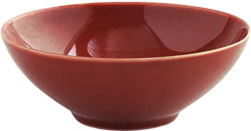 KAHLA Homestyle Schälchen 9 cm 0,10 l siena red mediterranes Geschirr aus Porzellan mit Steingut- und Keramiklook Dipschälchen kleines Schälchen rund rot
