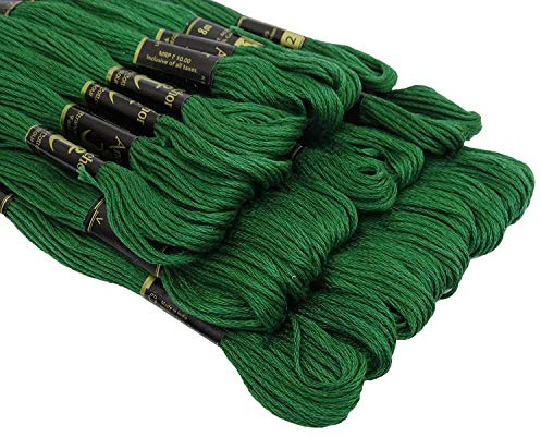 Anchor – Grün (0212) – DESI HAWKER – Set aus Baumwolle, 6-lagiger Garn, Garnknäuel, Kreuzstich, Sticktwist