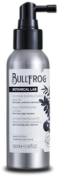 Bullfrog - Friction Énergisante Cheveux: Sérum Rafraîchissant pour un Cuir Chevelu Sain, Stimule la Microcirculation, Protège des Dommages Causés par le Calcaire, Parfum Végétal, 100 ml