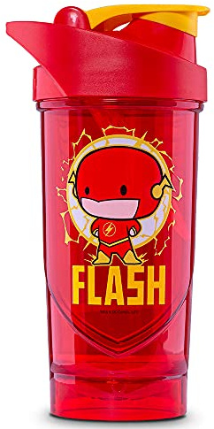 Shieldmixer Hero Pro Classic Shaker for Whey Protein Shakes and Pre Workout, BPA Free, 700 ml, Flash Mini