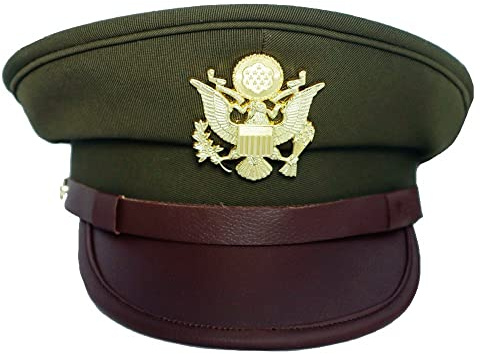 US Offizier Cap mit Kappe Abzeichen Replik Weltkrieg Zweiten Weltkrieg US Army Canopies Cap