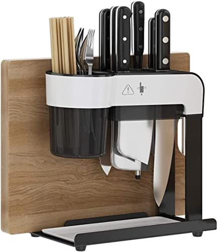 Knife Storage Knife Block Knife Holder Knife Block Holder Kitchen Utensil Storage Rack Shelf for Cutting Board Cutlery Organiser for Clean Tidy Knife Stand Knife Rack Knives Storage