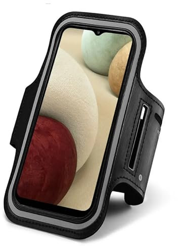 MORWIN Armband Phone Holder Mobile Sports Running Gym Exercise For iPhone 11 12 13 14 15 16 PRO MAX (up to 6.9 SCREEN SIZE)-Hook & Loop strap Skin-Friendly with Key Headphone Slot for Jogging, Gym