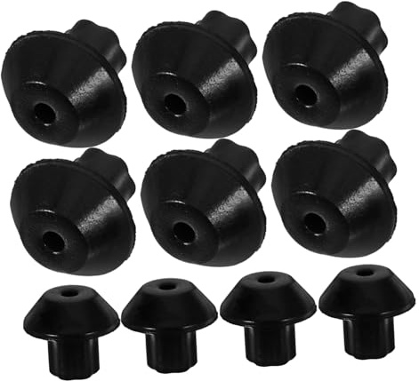 16pcs Rubber Gas Stove Feet Pads Black Anti-slip Height