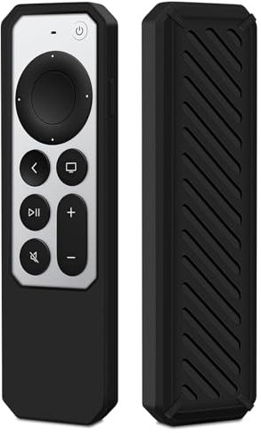 Mando Funda de Silicona para Apple Siri TV 4K / HD 2 Generación 2021/3 Generación 2022, Carcasa de Funda Mando a Distancia Antideslizante Funda de Silicona Control Remoto Ligera Protección Completa