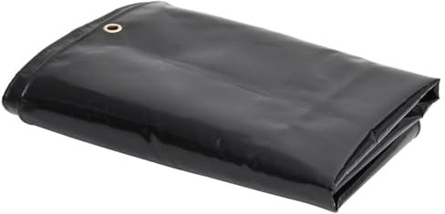 ShGaxin Abdeckplane 650 g/m² 3x3 m Schwarz, Gewebeplane, Plane Wasserdicht, Abdeckfolie, Bauplane, Tarpaulin, Allzweckplane, Gartenplane, Zeltplanen - 151350
