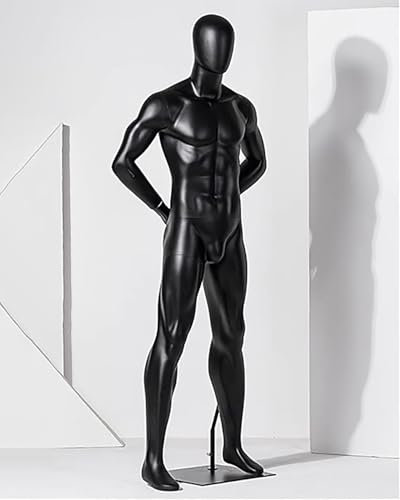 ZIMGOD Schaufensterpuppe Muskelmann-Schaufensterpuppe als Schaufensterpuppe, Sport-Fitness-Modell Torso Stehend, Vollkörper-Schaufensterpuppen Männlich, Realistische Schneiderpuppe Kleidung(S