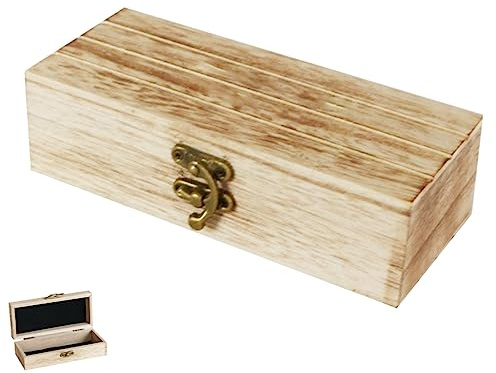 Holibanna Custodia Per Occhiali in Legno Resistente All'usura Robusta Scatola Per Occhiali Da Sole Piccolo Contenitore Sensibili Alla Luce