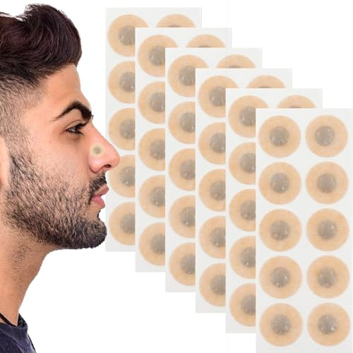 60 Stück Intake Breathing Nasal Strip,Magnetische Nasenpflaster | Anti-Schnarch Nose Strips Nasenpflaster,Nasenpflaster Besser Atmen,für alle Arten magnetischer Nasenaufkleber
