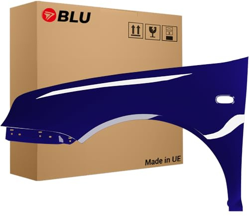 BLU Premium Kotflügel Passend für VW Volkswagen Golf IV 4 LA5G Links Blau | 1997-2006 | Vorderseite Vorne | Verzinkt & Lackiert | Einbaufertig
