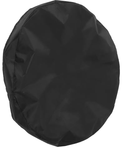 BESTonZON Funda para Brasero De Exterior Redonda De Tela Oxford Resistente, Diámetro 100 Cm, Cubierta Protectora para Mesa De Fogón, Resistente Intemperie Cordón Ajustable para Patio y Jardín