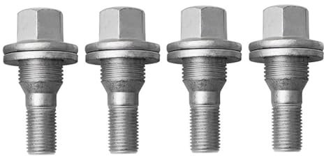 BASPHHH écrou Jante Compatible avec Peugeot pour 301 307 308 408 508 2008 3008 4008 5008 Boulons de Roue 17 mm 540567 9802642680