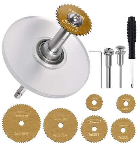 SPEEDWOX Innenrohrschneider für PVC, ABS, Kunststoffrohre mit 6 Sägeblättern, Führungsscheibe und 1/4 Zoll Sechskantschaft, Innenrohrschneider aus ABS-Kunststoff, Klempnerei, Innenrohrschneider