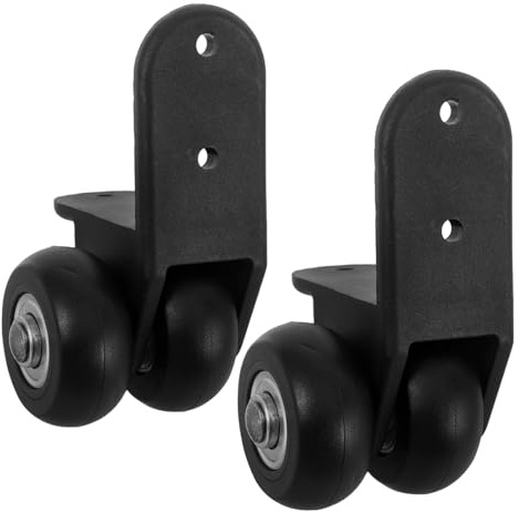 Ipetboom Ruote Girevoli in Gomma e Ferro per Valigia e Carrello Audio, Kit Sostituzione Facile da Installare per Trasporto Attrezzatura Audio e Palco