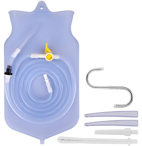 Enemator Système d'irrigation en silicone pour nettoyage du côlon vagins anus nettoyage féminin