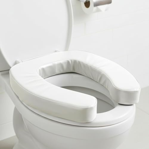 Weiche Toilettensitzerhöhung 5cm, wasserdichtes WC-Sitzkissen aus hochdichtem Schaumstoff, universelle Sitzerhöhung für Senioren & nach Hüft-OP, bequeme Aufstehhilfe