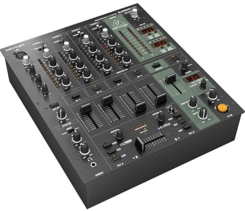 Behringer PRO MIXER DJX900USB Professional 5 Channel DJ Mixer with INFINIUM 'Contact-Free' VCA Crossfader, Advanced Digital Effects and USB/Audio Interface