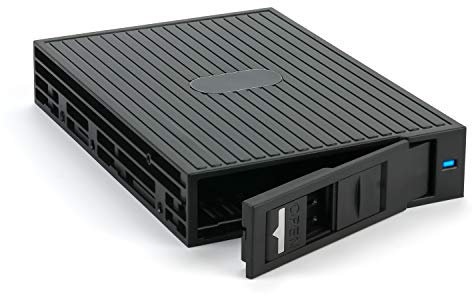 Fantec 2514 MR-25 Rack Amovible SAS I, II + SATA I, II, III pour Un Disque Dur ou SSD 2,5 ou SSD dans Une Fente 3,5. Boîtier en Plastique Noir